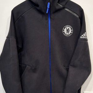 ADIDAS Chelsea Football Club Z.N.E. JACKET Mens Size Large